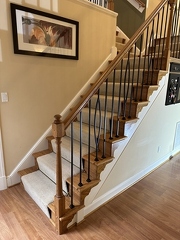 Iron balusters  installation 